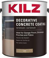 🎨 kilz l378601 slip-resistant tan decorative concrete paint - 1 gallon (pack of 1), ideal for interior/exterior applications логотип