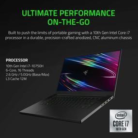 img 3 attached to 💻 Razer Blade 15 Базовый игровой ноутбук 2020 года: Intel Core i7-10750H, RTX 2060, 15.6'' FHD 144Гц, 16 ГБ RAM, 512 ГБ SSD, RGB, Thunderbolt 3