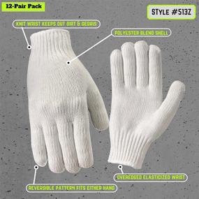 img 1 attached to 🧤 Wells Lamont Polyester Gloves 513LZ: Durable and Protective Handwear for Every Task