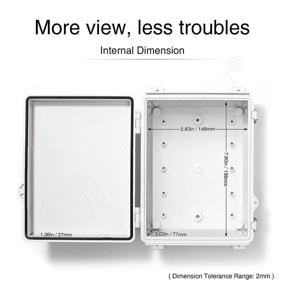 img 2 attached to QILIPSU Нержавеющая сталь 220X170X110Mm Водонепроницаемая электрическая