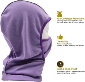 img 1 attached to Balaclava Windproof Fleece Warmer Weather Outdoor Recreation