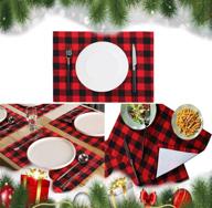 🎄 christmas buffalo decorations placemats by sanmadrola logo