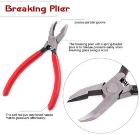 img 2 attached to 🎨 Hilitchi 3-Pcs Premium Glass Cutting Set: Running Breaking Pliers and Pistol Grip Cutter - Ideal Tools for Stained Glass, Mosaics, and Fusing Work