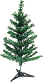 img 1 attached to Christmas Elegance: 2 Ft Mini Pine Tree with Stand for Festive Decor