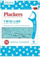 🦷 plackers whitening twin line floss picks - 3 pack of 75 count logo