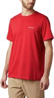 columbia men's thistletown ridge crew shirt: premium comfort and style for men logo