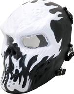 🎭 puddingstation full face airsoft mask: the ultimate gear for masquerade halloween cosplay, movie props, and outdoor adventures! logo