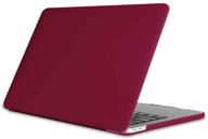 🔴 fintie protective snap on hard shell cover for macbook pro 13 inch (2019 2018 2017 2016 release) - a2159 a1989 a1706 a1708 with/without touch bar and touch id - burgundy logo