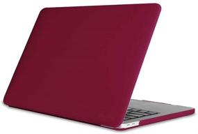 img 4 attached to 🔴 Fintie Protective Snap On Hard Shell Cover for MacBook Pro 13 Inch (2019 2018 2017 2016 Release) - A2159 A1989 A1706 A1708 with/Without Touch Bar and Touch ID - Burgundy