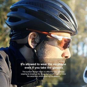 img 1 attached to 🎧 Smalody Bone Conduction Headphones - Lightweight Wireless Open-Ear Headset: Perfect for Workouts and Running, Sweat Resistant, Built-in Mic Earbud Headphones in Stylish Black