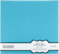 📸 colorbok light teal fabric post bound photo album - 12x12 inch: a stunning keepsake for precious memories logo