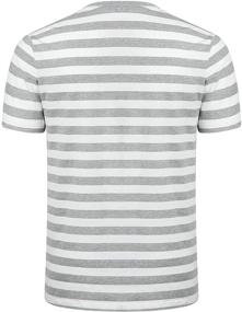 img 1 attached to Syrirotus Essential Henley Stripes T Shirt: Stylish Men's Clothing in Shirts