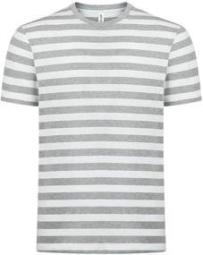 img 3 attached to Syrirotus Essential Henley Stripes T Shirt: Stylish Men's Clothing in Shirts