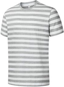 img 2 attached to Syrirotus Essential Henley Stripes T Shirt: Stylish Men's Clothing in Shirts