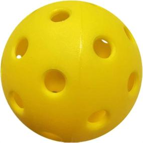 img 3 attached to AYYKALLJ Outdoor Pickleball Set with 40 Holes Pickleballs - 6 Pack, Yellow Balls for Maximum Durability, Bounce, and Precision Flight