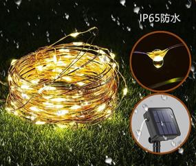 img 2 attached to 🎄 Enhance Your Christmas Décor with 2 Pack Solar Christmas Lights - Waterproof, 120 LED 39ft Fairy Lights with 8 Patterns - Outdoor Decorative Copper Wire String Lights - Warm White Glow