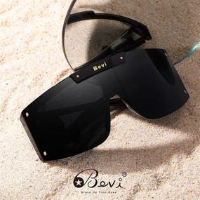 img 1 attached to 🕶️ Polarized Flexible Ultralight Men's Sunglasses by Bevi: Ideal Accessories for Stylish Protection