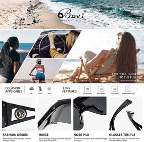 img 2 attached to 🕶️ Polarized Flexible Ultralight Men's Sunglasses by Bevi: Ideal Accessories for Stylish Protection