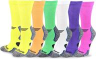 🧦 viscose from bamboo teehee diabetic cushion crew socks for women and men - multipack logo