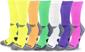 img 4 attached to 🧦 Viscose from Bamboo TeeHee Diabetic Cushion Crew Socks for Women and Men - Multipack