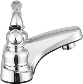 img 2 attached to Dura Faucet Chrome RV Bathroom Faucet with Classical Handles, Shower Hose Diverter Included - DF-PL720C-CP