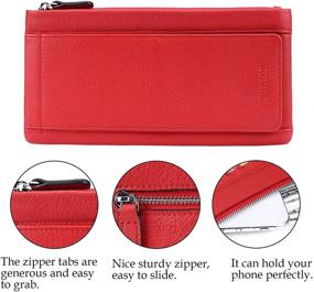 img 2 attached to FUNTOR Genuine Leather Blocking Wallets: Stylish Handbags & Wallets for Women