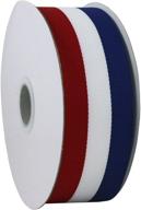 🎀 1.5-inch x 25 yard spool of grosgrain ribbon in red, white, and blue logo