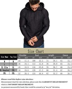 img 1 attached to THWEI Men's Athletic Pullover Sweatshirt T-shirts: Premium Active Clothing for Style and Performance