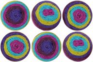 🧶 bernat pop! yarn, 6-pack (paisley pop): vibrant colors and superior quality for all your crafting needs logo
