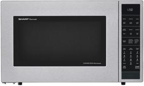 img 1 attached to 🔥 Sharp SMC1585BS Stainless Steel Microwave with Convection Cooking – 1.5 cu. ft. Powerful Oven