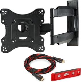 img 4 attached to 📺 Full Motion Articulating Swivel TV Wall Mount Bracket for 32-52 Inch TVs by Mount Factory