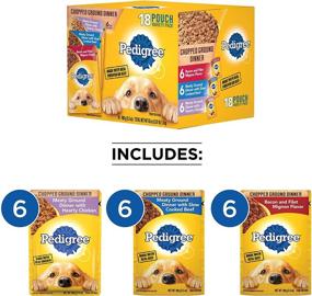 img 3 attached to PEDIGREE Chopped Ground Dinner: Premium 3.5 oz. Pouches of Adult Wet Dog Food