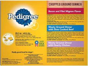 img 2 attached to PEDIGREE Chopped Ground Dinner: Premium 3.5 oz. Pouches of Adult Wet Dog Food