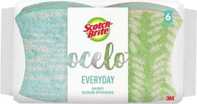 img 3 attached to 🧽 ocelo No Scratch Scrub Sponge: 6-Count (2-Pack) - Effective Cleaning for Delicate Surfaces