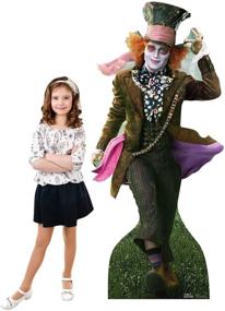 img 2 attached to 🎩 Disney's Alice in Wonderland (2010) Mad Hatter Life Size Cardboard Cutout Standup - Perfect Party Decor!