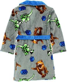 img 3 attached to 🦖 Lego Jurassic World Dinosaur Fleece Boys Bathrobe Robe