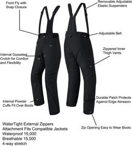 img 1 attached to Waterproof Breathable Detachable Suspenders Snowboarding Outdoor Recreation