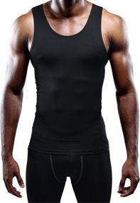 img 3 attached to 👕 Neleus 3 Pack Mens Athletic Compression Base Layer Tank Tops for Sports