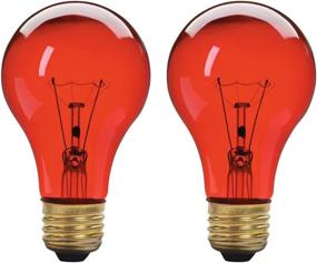 img 4 attached to 💡 A19 Red Incandescent Light Bulb, 60W, E26 Medium Base, 130V, 2-Pack
