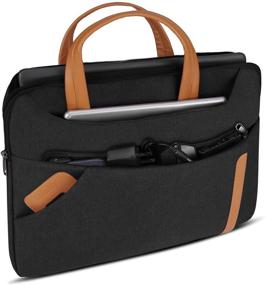 img 1 attached to Versatile and Waterproof Laptop Bag for 15-15.6 inch Laptops – Ideal for Business or School, Black