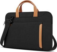 versatile and waterproof laptop bag for 15-15.6 inch laptops – ideal for business or school, black logo