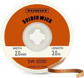 img 4 attached to 🔧 TOWOT Solder Wick - Easy Desoldering and Disassembly of Electrical Components with 0.08'' x 9.8'' No-Clean Solder Wick Braid