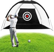 🏌️ enoker golf practice net: hitting training aids with target, carry bag for indoor & outdoor golf training - backyard driving & chipping practice logo