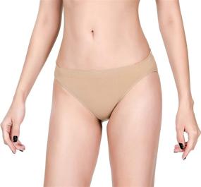 img 2 attached to 🩲 Seamless Beige Pro Dance Ballet Briefs for Women and Girls | MOLLDAN Gymnastics Underpants Dancer Bottoms Ballerina Underwear