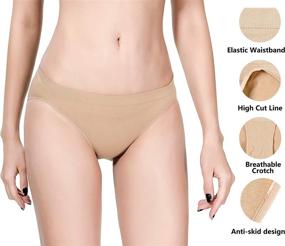 img 4 attached to 🩲 Seamless Beige Pro Dance Ballet Briefs for Women and Girls | MOLLDAN Gymnastics Underpants Dancer Bottoms Ballerina Underwear