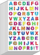 🌈 colorful ruisita glitter 60 sheets self-adhesive alphabet stickers for scrapbooking, embellishment, and diy crafts (set 1) logo
