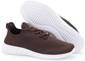 img 1 attached to YDB Lightweight Breathable Athletic Sneakers Men's Shoes in Athletic