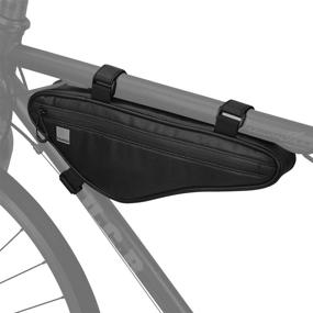 img 4 attached to 🚲 Bicycle Top Tube Triangle Bag - Water Resistant Bike Storage Frame Bag 121469, Cycling Pack Pouch Storage Bag