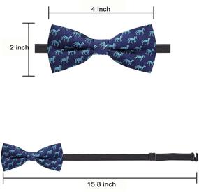 img 1 attached to 👔 Adorable AUSKY Adjustable Pre Tied Bow Ties for Stylish Toddler Boys - Various Accessory Options!