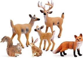 img 4 attached to Charming Woodland Creatures: Miniature Figurines and Action Figures - UANDME Collection